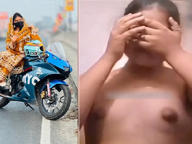 Desi Biker Girl Tiny Tits Showing Free